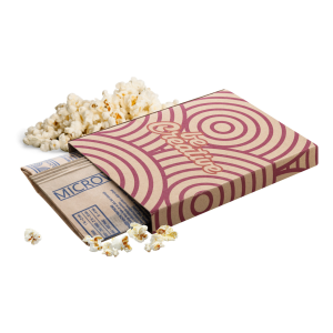 Popcorn egyedi grafikával ellátható csomagolásban - CreaPop Eco mikrohullámú pattogatott kukorica
